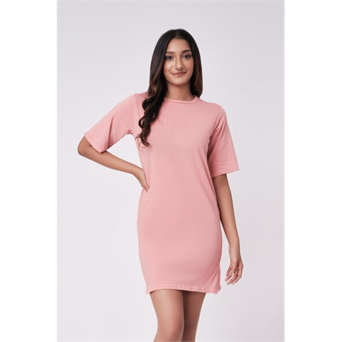 Odel Basics Light Pink Short Sleeve Tshirt Dress