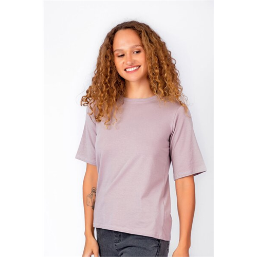 Odel Basics Light Purple Drop Shoulder Oversized Tshirt