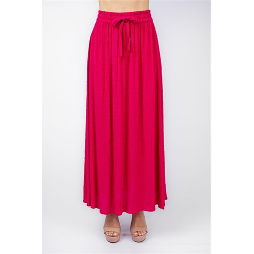 Odel Basics Magenta Textured Maxi Skirt