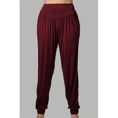 Odel Basics Maroon Straight Leg Harem Pant