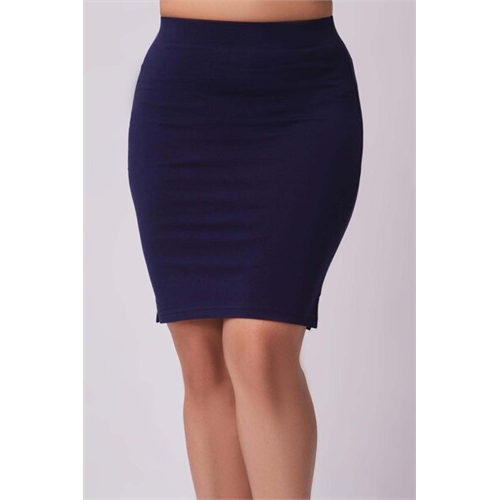 Odel Basics Navy Fitted Knee Length Skirt