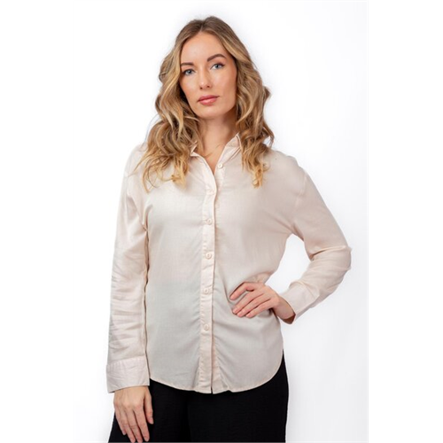 Odel Beige Oversized Long Sleeve Shirt