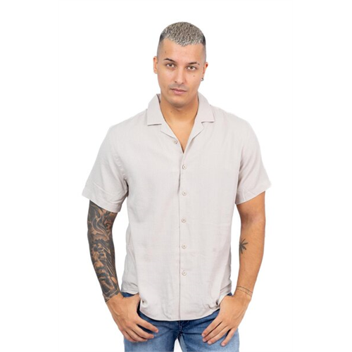 Odel Beige Textured Shirt