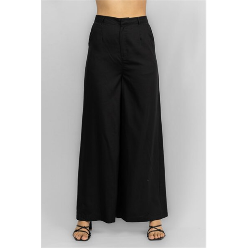 Odel Black High Waist Wide Leg Loose Fited Pant