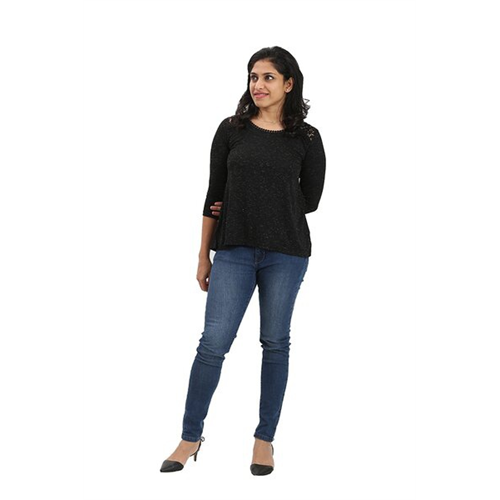 Odel Black Long Sleeves Top