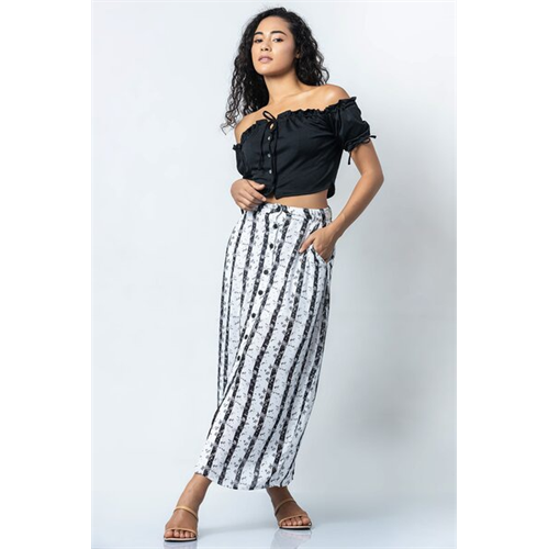Odel Black Off Shoulder Crop Top