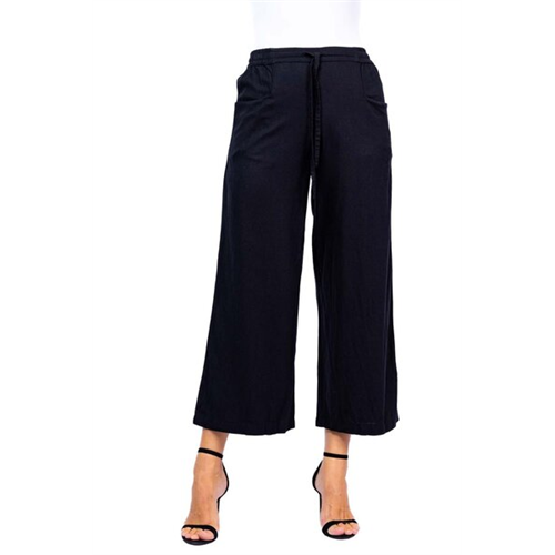 Odel Black Side Pocket Straight Leg Pant