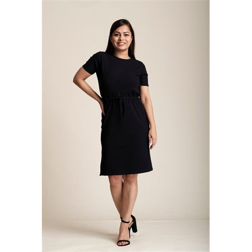 Odel Black Tie Waist Dress