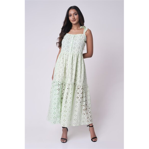 Odel Black & White Strappy Cutlon Midi Dress