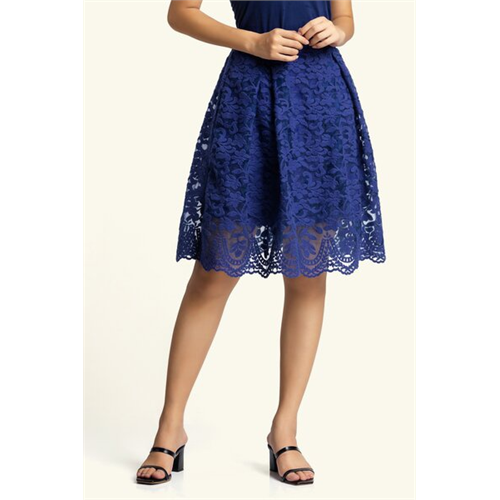 Odel Blue Lace Skirt