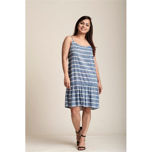 Odel Blue Stripe Low Waist Dress