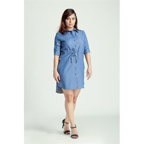 Odel Blue Tie Up Dress