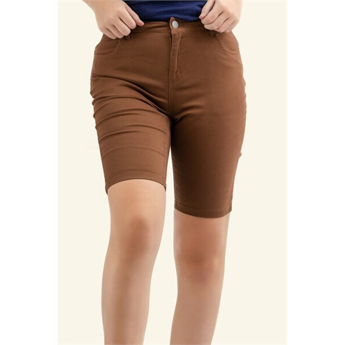 Odel Brown Fitted Chino Short