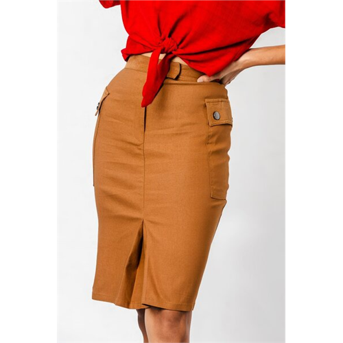 Odel Brown Utility Skirt