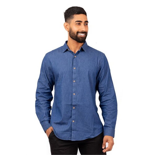 Odel Dark Blue Long Sleeve Shirt