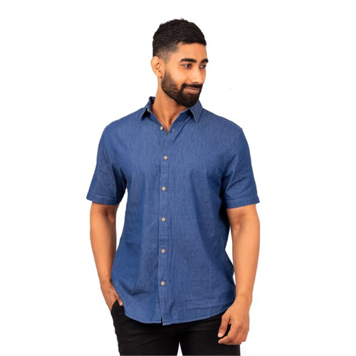 Odel Dark Blue Short Sleeve Shirt
