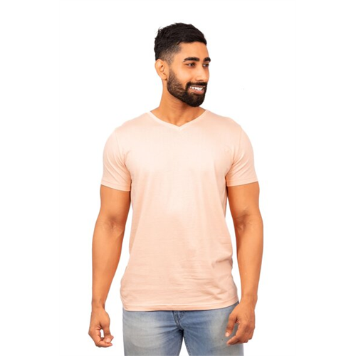 Odel Dull Pink V Neck TShirt