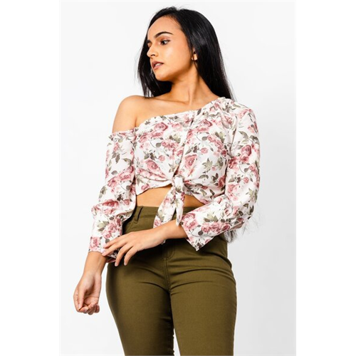 Odel Floral Print Off Shoulder TOP