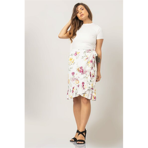 Odel Floral Wrap Skirt