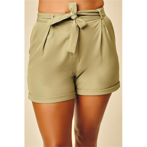Odel Green Waist Tie Up Short
