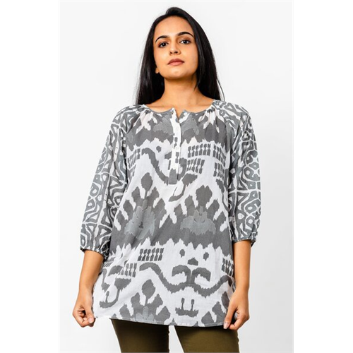 Odel Grey Printed Tunic