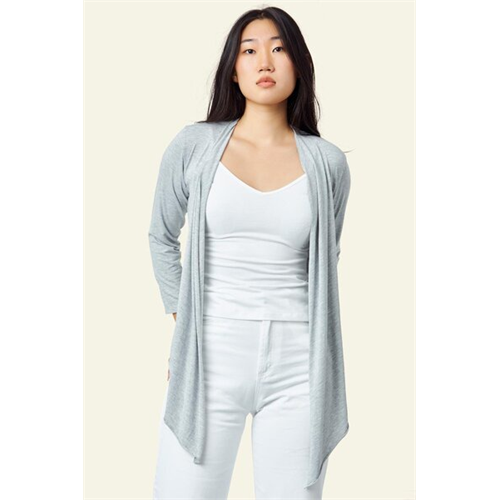 Odel Grey Viscose Basic Cardigan