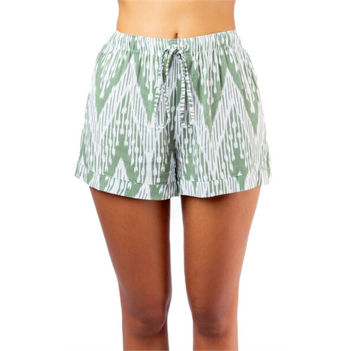 Odel Light Green Viscose Pyjama Short