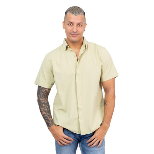 Odel Lime Green Textured Shirt
