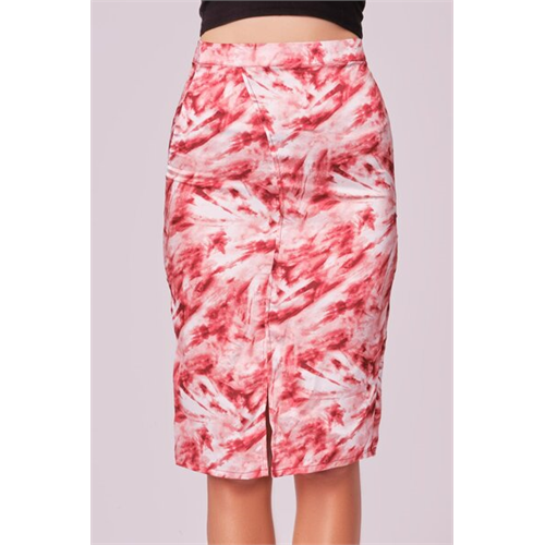 Odel Multicoloured Center Slit Pencil Skirt