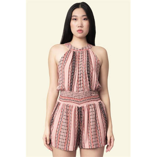 Odel Multicoloured Smocked Waistband Romper