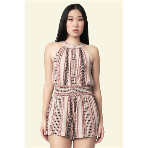 Odel Multicoloured Smocked Waistband Romper