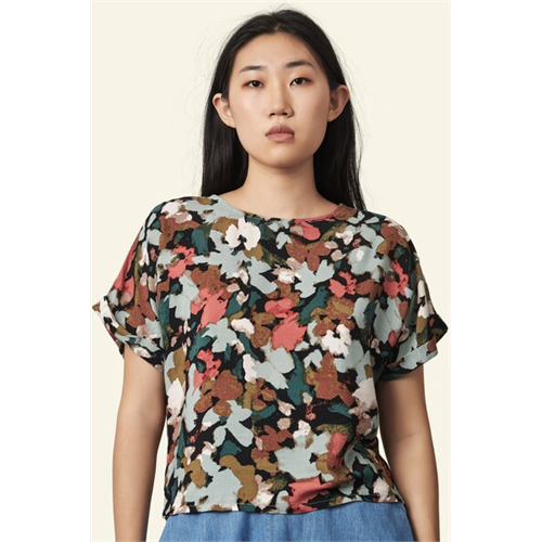 Odel Multicolour Printed Sleeve Turn Up Tshirt