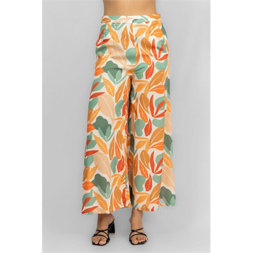 Odel Multi Floral Printed Loose Fitted Wide Leg Pant