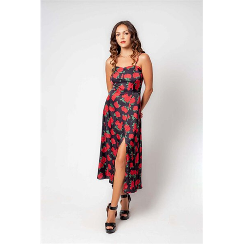 Odel Multi Floral Printed Strappy Sweetheart Neck Maxi Dress