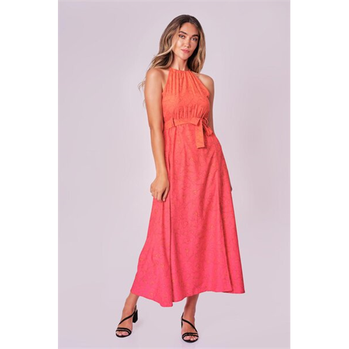 Odel Multi Printed Ombre Sleeveless Maxi Slit Dress