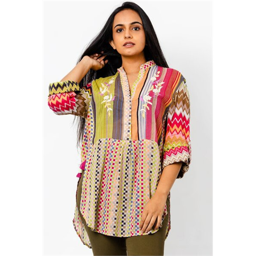 Odel Multi Print Tunic Top