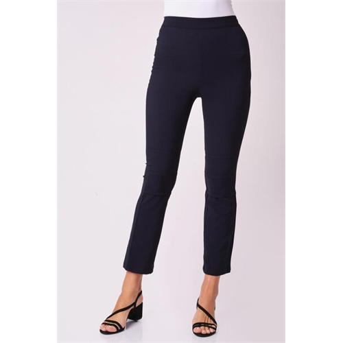 Odel Navy Fitted Boot Cut Pants