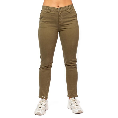 Odel Olive Mid Waist Regular Chino Pant