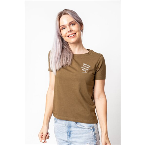 Odel Olive Slogan Printed Tshirt