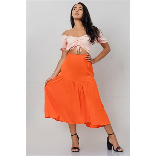 Odel Pink Off Shoulder Crop Top