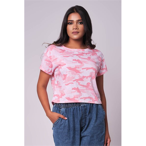 Odel Pink Printed Pyjama Top