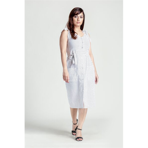 Odel Polka Dot Tie Up Dress