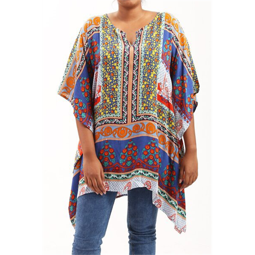 Odel Printed Poncho Top