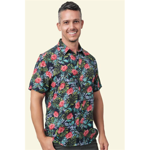 Odel Printed Short Sleeve Beach Shirt