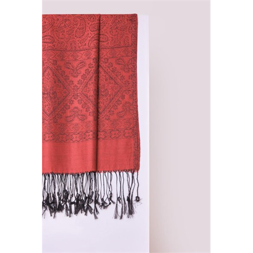 Odel Red & Black Shawl