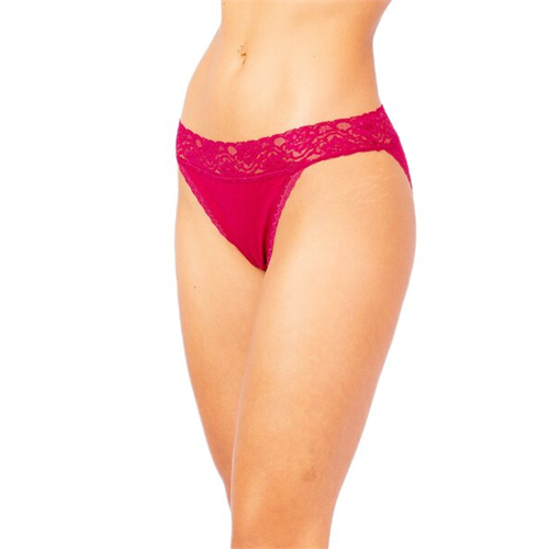 Odel Red Cotton Lace Bikini