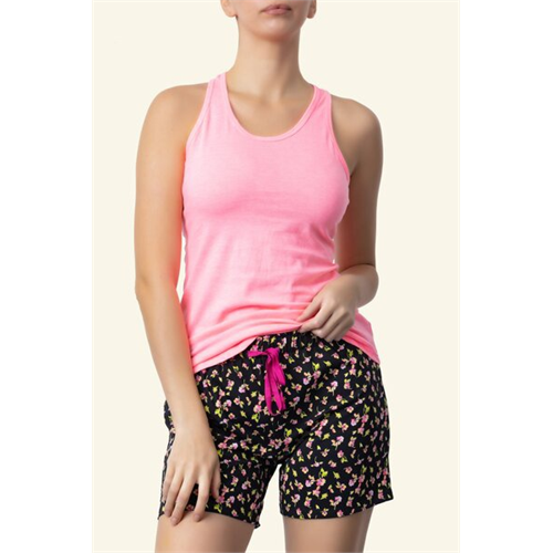 Odel Shorty Pj Set In Pink Floral