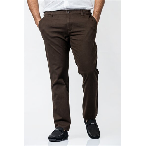 Odel Solid Color Regular Fit Twill Pant