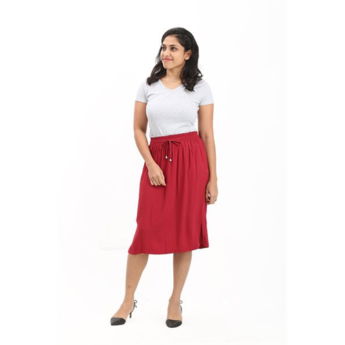 Odel Solid Colour Tie Up Skirt