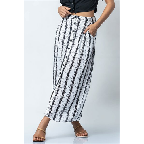 Odel Striped Button Down Skirt